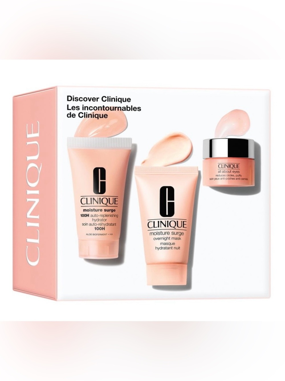 Clinique DISCOVER SET Moisture Surge Travel Size NWT